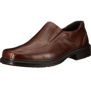 Ecco‎ Helsinki Shoes Bike Toe Slip On Loafer EU 45/US 11-11.5 Cocoa Brown B62